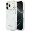 Dėklas Guess IML Gradient Script Metal MagSafe Case for iPhone 17 Pro - Baltas