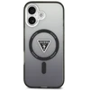 GUESS dėklas, skirtas IPHONE 17, suderinamas su MagSafe GUHMP17SHGTMLCGK (IML gradientas su trikampio logotipu), juodas