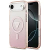 Dėklas Guess IML Gradient Triangle Logo MagSafe do iPhone Air rožinė