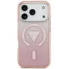 GUESS dėklas, skirtas IPHONE 17 Pro, suderinamas su MagSafe GUHMP17LHGTMLCGP (IML gradientas su trikampio logotipu), rožinis