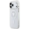 Dėklas Guess IML Gradient Triangle Logo MagSafe do iPhone 18 Pro Max / 17 Pro Max permatomas