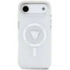 Dėklas Cg Mobile Sas Guess Case Magsafe IML Gradient Case With Print Triangle Logo &amp; Sidabrinis Metal Camera Mygtukai For iPhone 17 Air Transparent