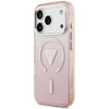 GUESS dėklas, skirtas IPHONE 17 Pro, suderinamas su MagSafe GUHMP17LHGTMLCGP (IML gradientas su trikampio logotipu), rožinis