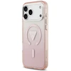 Dėklas Guess IML Gradient Triangle Logo MagSafe do iPhone 17 Pro Max rožinė