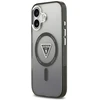 GUESS dėklas, skirtas IPHONE 17, suderinamas su MagSafe GUHMP17SHGTMLCGK (IML gradientas su trikampio logotipu), juodas