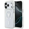 Dėklas Guess IML Gradient Triangle Logo MagSafe do iPhone 17 Pro permatomas