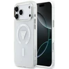 Dėklas Guess IML Gradient Triangle Logo MagSafe do iPhone 18 Pro Max / 17 Pro Max permatomas