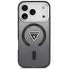 GUESS dėklas, skirtas IPHONE 17 Pro Max, suderinamas su MagSafe GUHMP17XHGTMLCGK (IML gradientas su trikampio logotipu), juodas