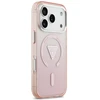 GUESS dėklas, skirtas IPHONE 17 Pro, suderinamas su MagSafe GUHMP17LHGTMLCGP (IML gradientas su trikampio logotipu), rožinis