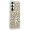 Dėklas Guess IML Leopard Print Triangle MagSafe Samsung Galaxy S26 rudos spalvos