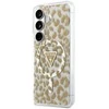 Guess IML leopardo rašto trikampis „MagSafe“ dėklas, skirtas „Samsung Galaxy S26“, rudas