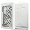 Dėklas Guess IML Leopard Print Triangle MagSafe Samsung Galaxy S26 juodos spalvos
