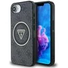 GUESS dėklas, skirtas IPHONE 16e (SE 4 2025) suderinamas su MagSafe GUHMPSE4HG4PRTGK (IML Metal Glitter 4G Circle Triangle) juodas