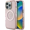 Guess IML Metal Mountain Logo MagSafe Apple iPhone 16 Pro Max dėklas telefonui rožinės spalvos