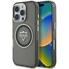 Guess IML Metal Mountain Logo MagSafe Apple iPhone 16 Pro Max dėklas telefonui juodos spalvos