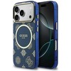 „Guess IML Peony Dot MagSafe“ dėklas, skirtas „iPhone 17 Pro“ – Mėlyna
