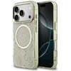 Dėklas Guess IML Peony Dot MagSafe Case for iPhone 17 Pro - rusvai gelsvas