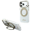 Dėklas Guess IML Ring Stand 360 Script Metal Logo MagSafe Case for iPhone 17 Pro Max / 18 Pro Max - Transparent