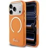 Dėklas Guess IML Script Metal MagSafe Case for iPhone 17 Pro - Oranžinis
