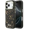 Dėklas Guess IML Script Metal MagSafe Case for iPhone 17 Pro - Juodas and Brown