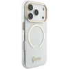 Dėklas Guess IML Script Metal MagSafe do iPhone 18 Pro Max / 17 Pro Max permatomas