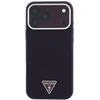 Dėklas Guess Kevlar Triangle Logo MagSafe do iPhone 18 Pro Max / 17 Pro Max bordo spalvos