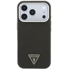 Dėklas Guess Kevlar Triangle Logo MagSafe do iPhone 18 Pro / 17 Pro ruda