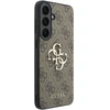 Dėklas Guess Leather 4G Metal Logo do Samsung Galaxy S26 FE ruda
