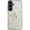 Dėklas Guess Leather 4G Metal Logo do Samsung Galaxy S26 FE rožinė