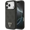 Original dėklas GUESS Leather 4G Triangle Strass MagSafe skirtas Apple iPhone 17 Pro juodos spalvos