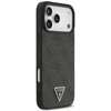 Dėklas Guess Leather 4G Triangle Strass MagSafe Case for iPhone 17 Pro Max / 18 Pro Max - Juodas