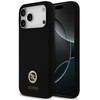 Guess Metal Outline MagSafe dėklas skirtas Apple iPhone 17 Pro Max sidabro spalvos