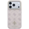 Dėklas Guess Peony 4G Small Logo MagSafe skirtas iPhone 18 Pro / 17 Pro rožinis