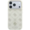 Dėklas Guess Peony 4G Small Logo MagSafe do iPhone 18 Pro Max / 17 Pro Max smėlio spalva