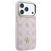 Dėklas Guess Peony 4G Small Logo MagSafe skirtas iPhone 18 Pro / 17 Pro rožinis