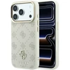 Dėklas Guess Peony 4G Small Logo MagSafe do iPhone 18 Pro Max / 17 Pro Max smėlio spalva