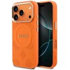 Dėklas Guess Peony Hot Stamp MagSafe Case for iPhone 17 Pro - Oranžinis