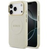 Dėklas Guess Peony Hot Stamp MagSafe Case for iPhone 17 Pro - rusvai gelsvas