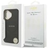 GUESS dėklas, skirtas IPHONE 17, suderinamas su MagSafe GUHMP17SPSAMSECK (PU W/ Peony Hot Stamp) juodas