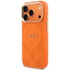 Dėklas Guess Peony Hot Stamp MagSafe do iPhone 18 Pro Max / 17 Pro Max oranžinė