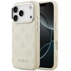 Guess Peony Hot Stamp Script MagSafe dėklas skirtas Apple iPhone 17 Pro rusvai gelsvas