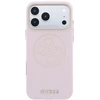 Dėklas Guess Perforated 4G Gold Logo Magsafe do iPhone 18 Pro / 17 Pro rožinė