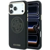 Dėklas Guess Perforated 4G Gold Logo Magsafe do iPhone 18 Pro / 17 Pro juoda