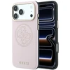 Dėklas Guess Perforated 4G Gold Logo Magsafe do iPhone 18 Pro / 17 Pro rožinė