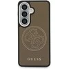 Guess PU Perforated 4G Logo Magnetic dėklas skirtas Samsung Galaxy S26 rudos spalvos