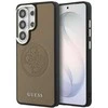 Guess PU Perforated 4G Logo Magnetic dėklas skirtas Samsung Galaxy S26 Ultra rudos spalvos