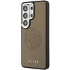Guess PU Perforated 4G Logo Magnetic dėklas skirtas Samsung Galaxy S26 Ultra rudos spalvos