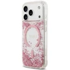 Dėklas Guess Resin Bottom Glitter MagSafe do iPhone 18 Pro Max / 17 Pro Max rožinė