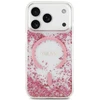 Dėklas Guess Resin Bottom Glitter MagSafe do iPhone 18 Pro Max / 17 Pro Max rožinė