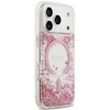 Dėklas Guess Resin Bottom Glitter MagSafe do iPhone 18 Pro Max / 17 Pro Max rožinė